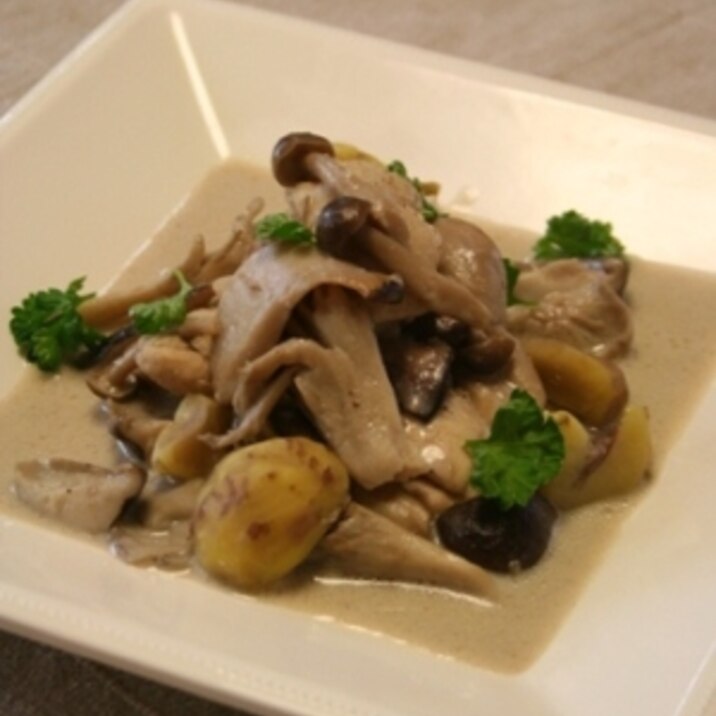 栗入り チキンフリカッセ レシピ 作り方 By Akdeniz 楽天レシピ